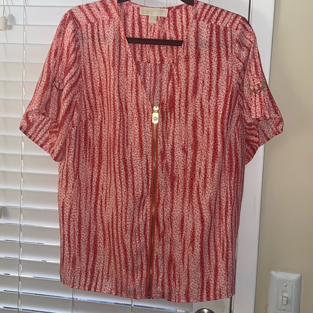 Michael Kors Short Sleeve Blouse Size Large